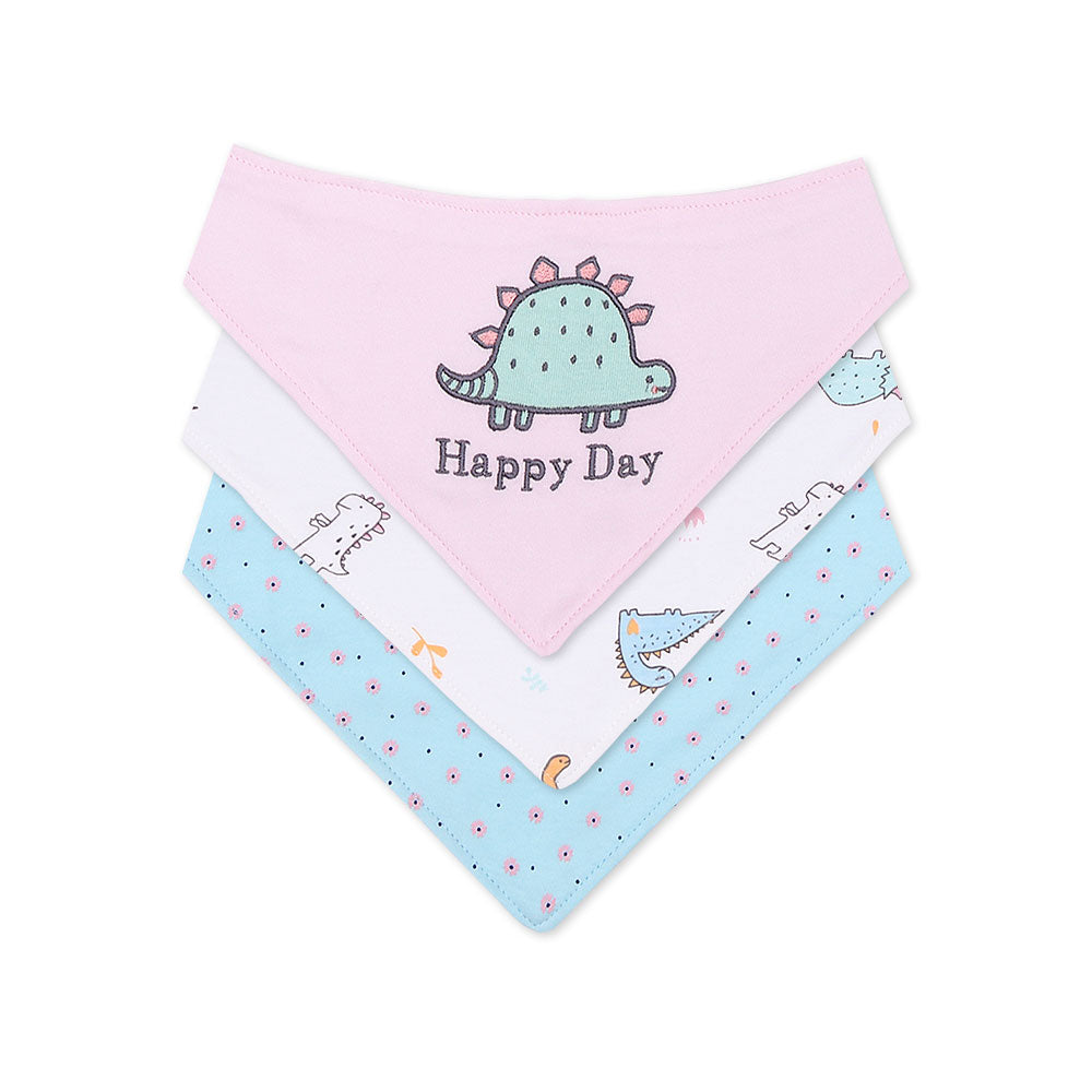 BIBS BANDANA PK-3 MULTICOLOR DINO