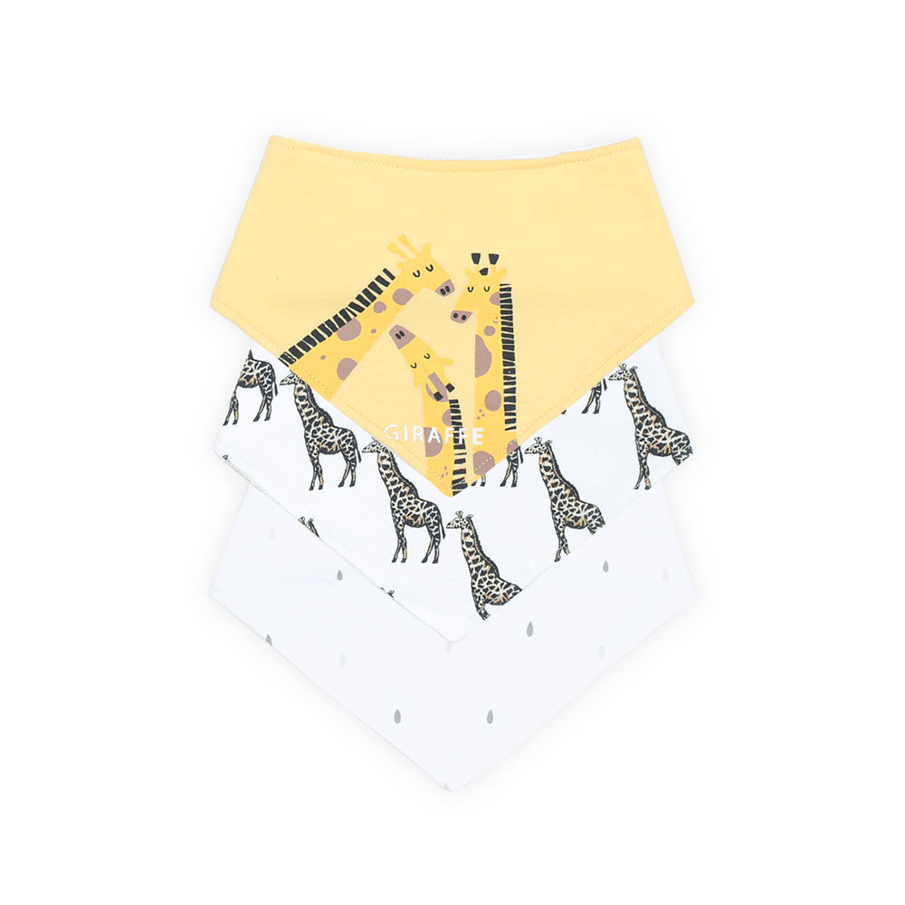 BIBS BANDANA PK-3 MULTICOLOR GIRAFFE