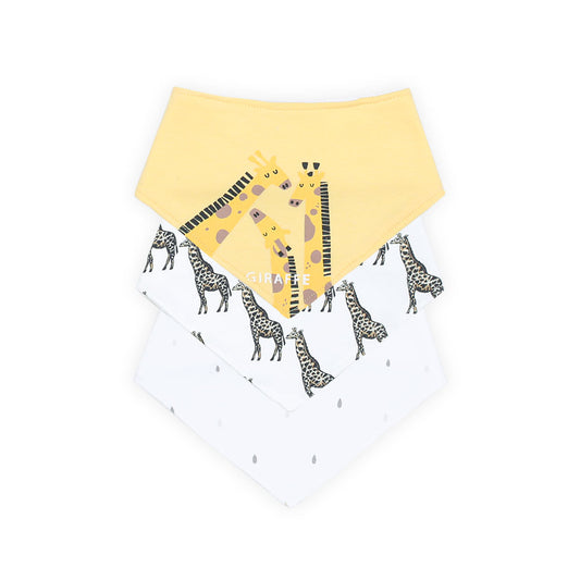 BIBS BANDANA PK-3 MULTICOLOR GIRAFFE