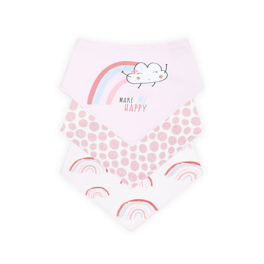 BIBS BANDANA PK-3 MULTICOLOR MAKE ME HAPPY