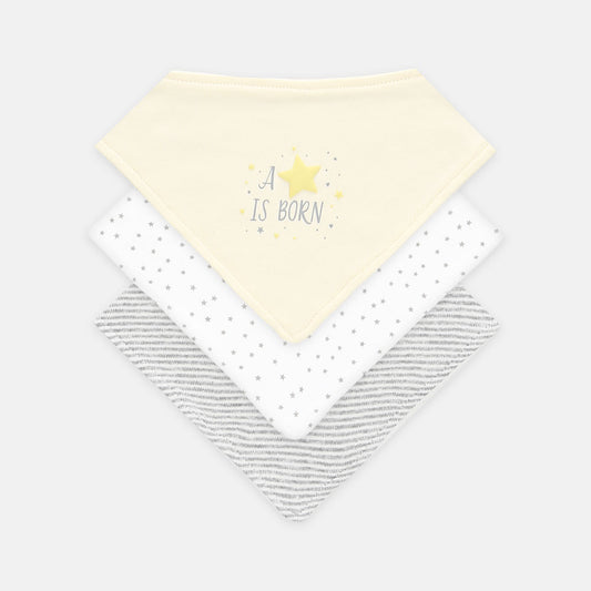 BIBS BANDANA PK-3 STAR BORN