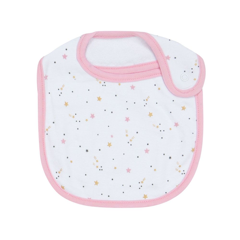 MULTI-COLOR STARRY UNICORN BIBS PK-2