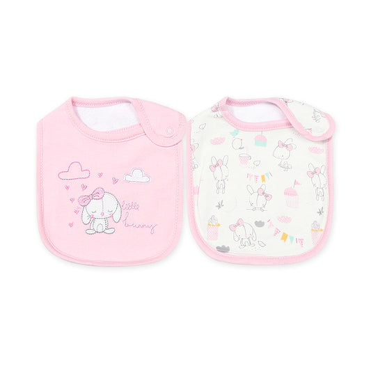 BIBS PK-2 PINK CUPCAKES & BUNNY