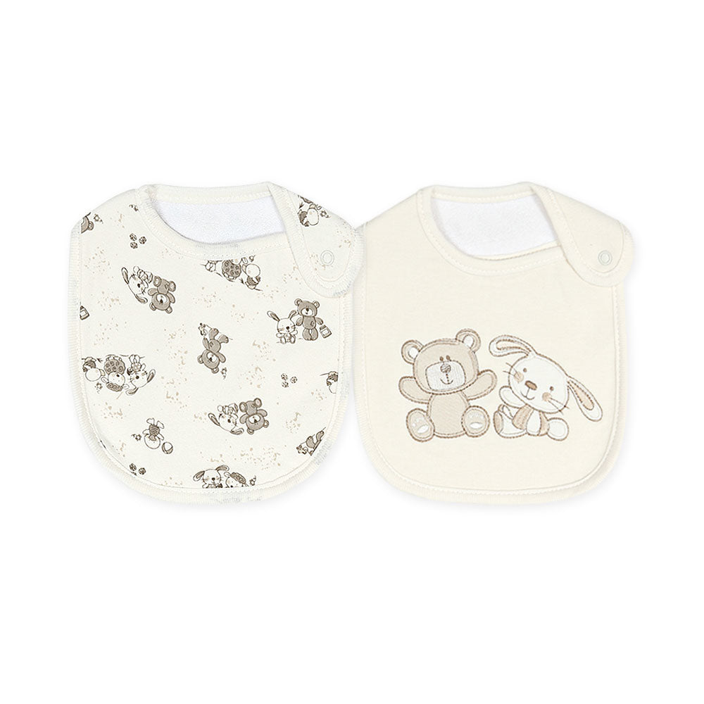BIBS PK-2 BEIGE TEDDY BEARS