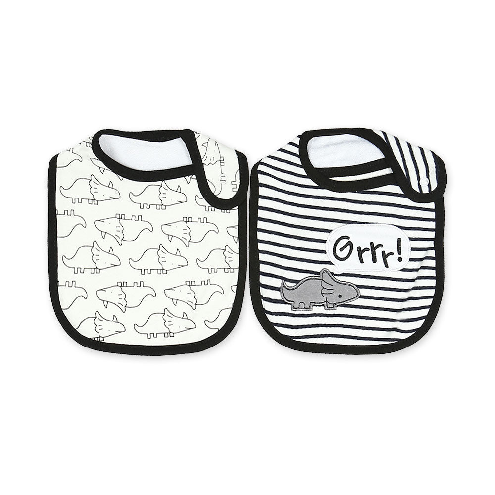 BIBS PK-2 BLACK STRIPES RHINO