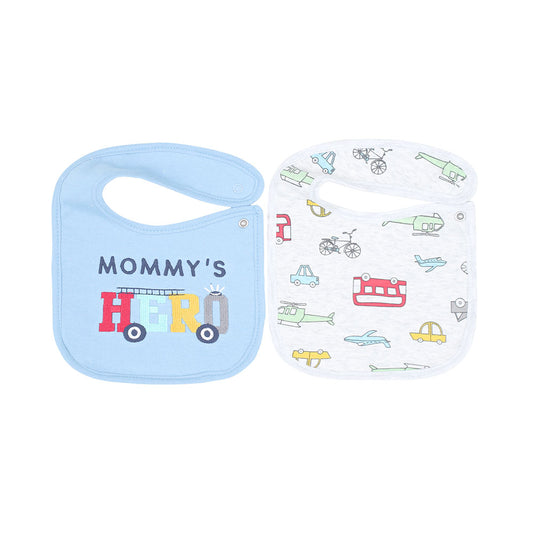 BIBS PK-2 BLUE MOMMY'S HERO