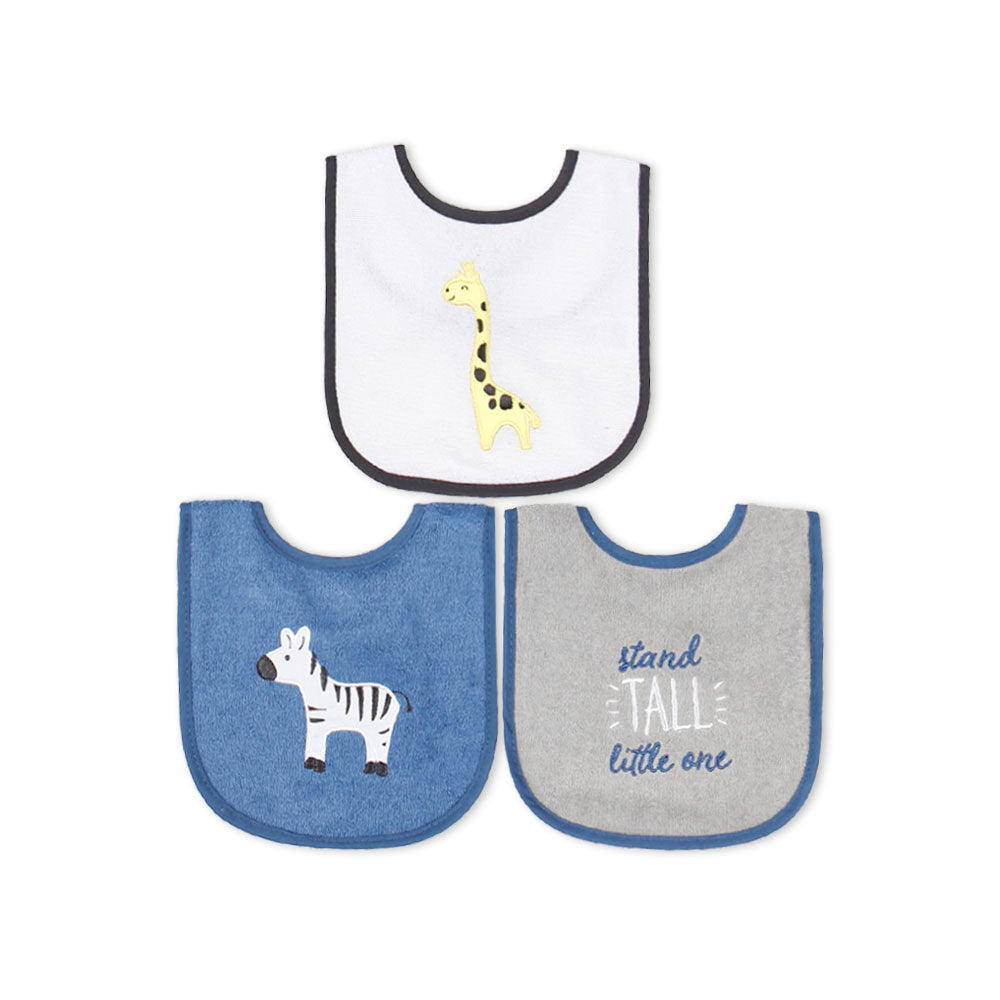 BIBS PK-3 MULTI-COLOR TALL GIRAFFE & ZEBRA