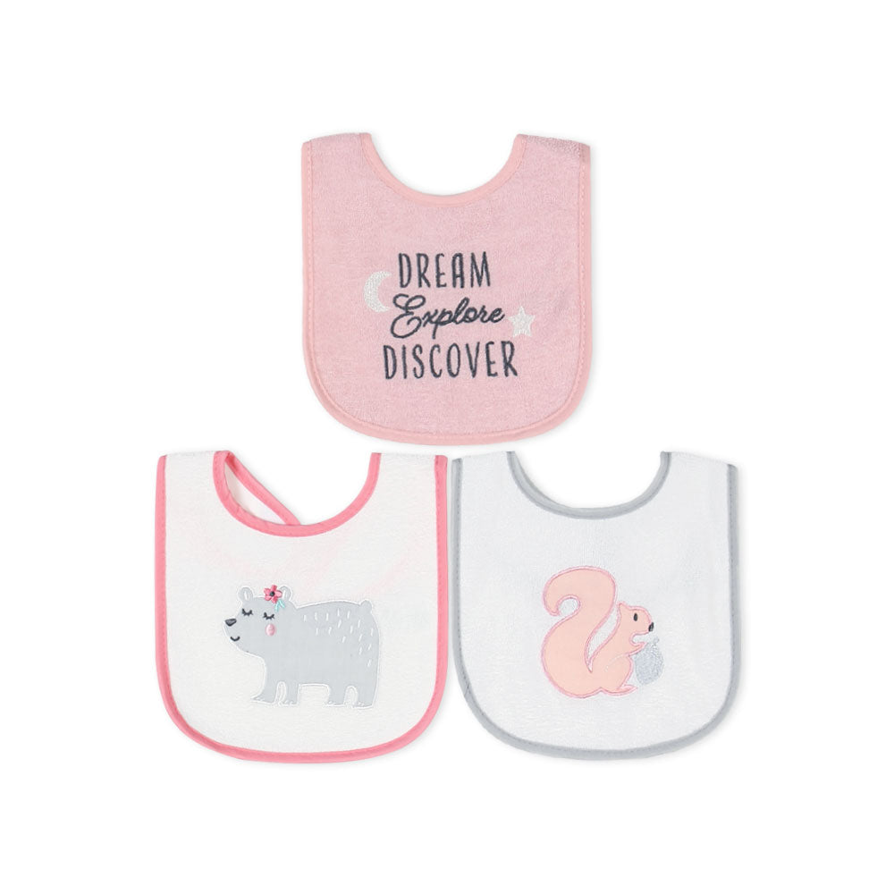 BIBS PK-3 MULTI-COLOR SQUIRREL & BEAR