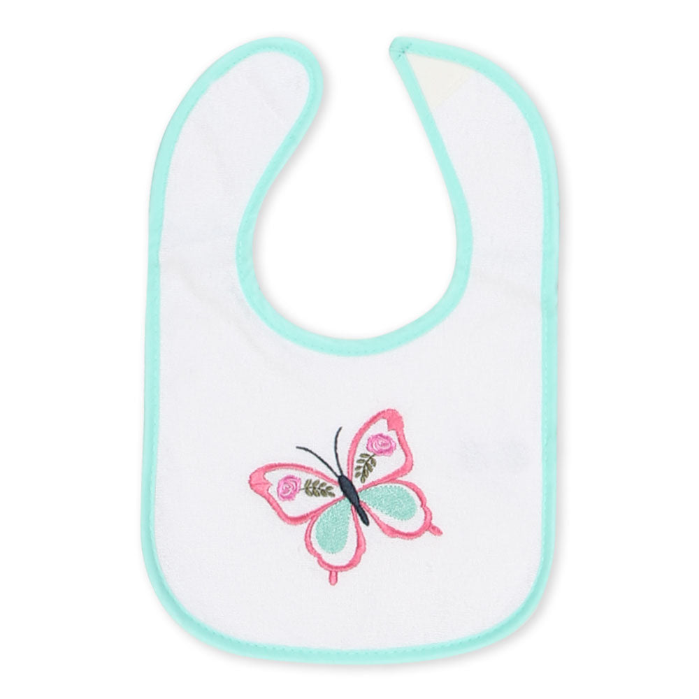 BIBS PK-3 MULTI-COLOR BUTTERFLY & FLOWER