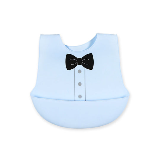 SILICONE BIB BLUE GENTLEMAN
