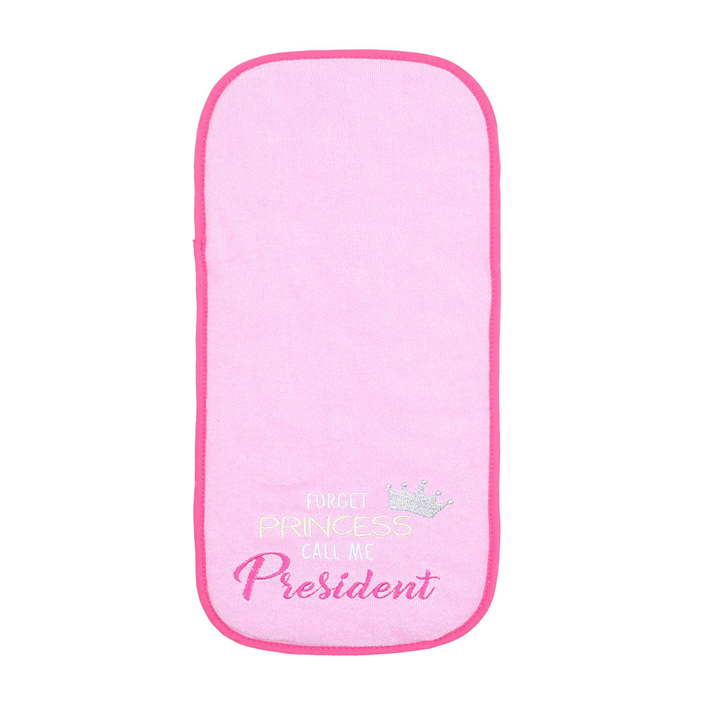 BURP CLOTH PK-3 PINK FORGET PRINCESS CALL ME PRESIDENT
