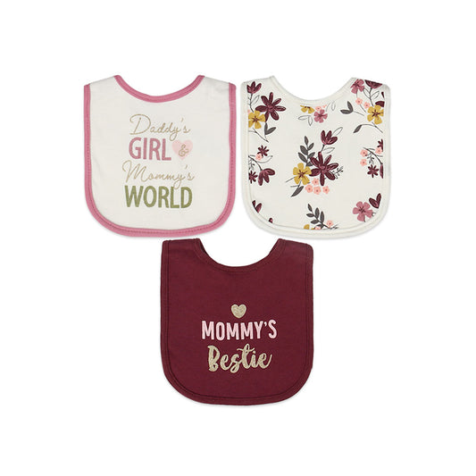 BIBS PK-3 WHITE MOMMY'S BESTIE