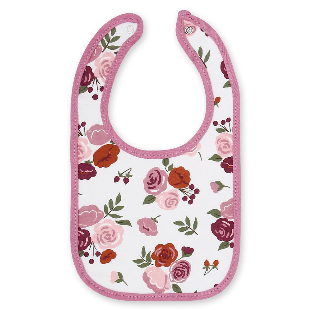 BIBS PK-5 PINK GLITTERY FLORAL