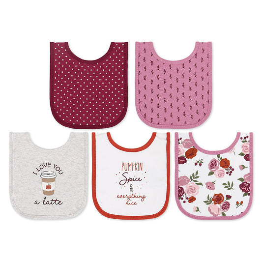 BIBS PK-5 PINK GLITTERY FLORAL