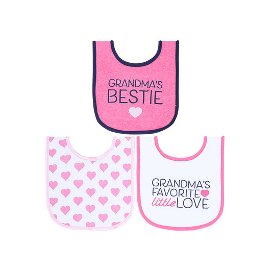 BIBS PK-3 PINK GRANDMA'S BESTIE