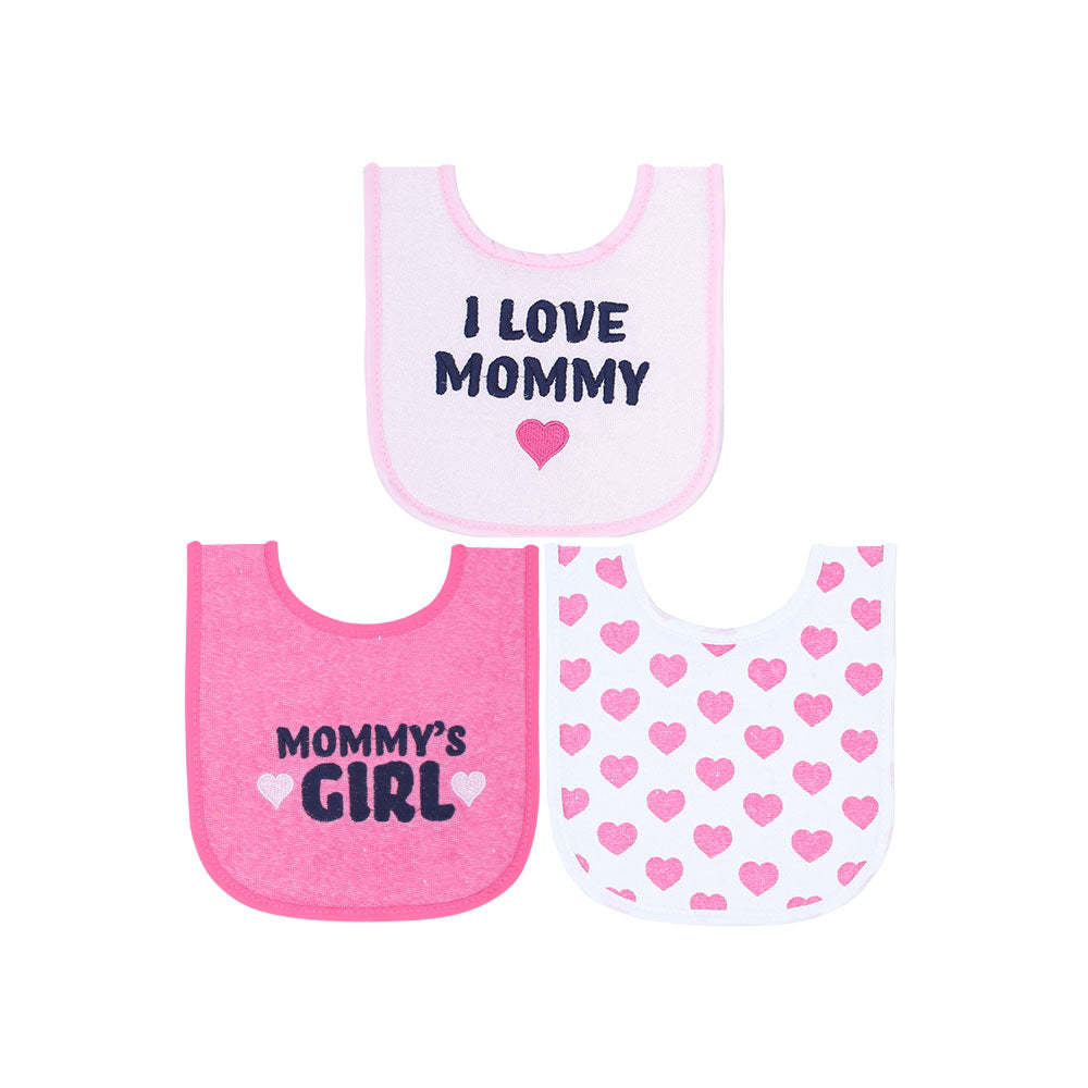 BIBS PK-3 PINK I LOVE MOMMY