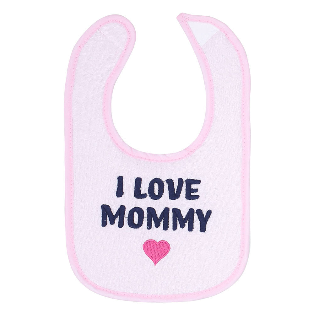 BIBS PK-3 PINK I LOVE MOMMY
