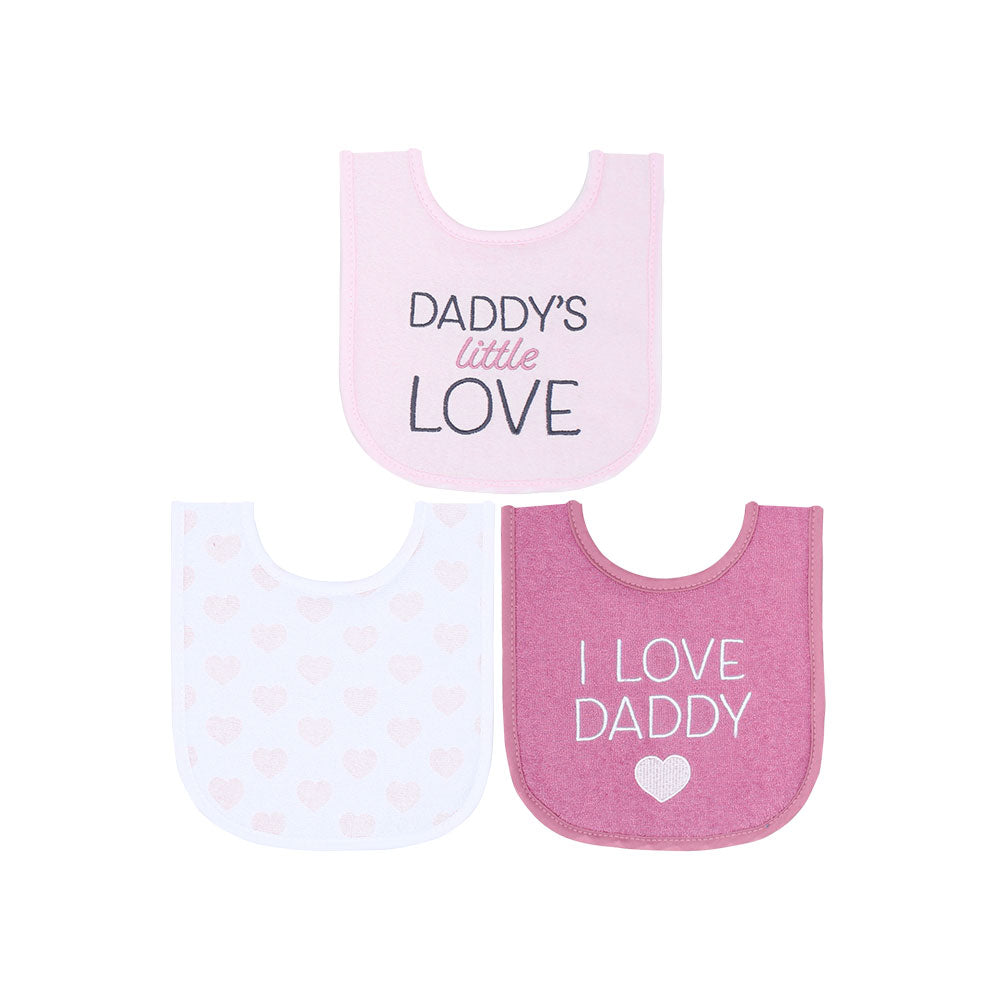 BIBS PK-3 PINK I LOVE DADDY
