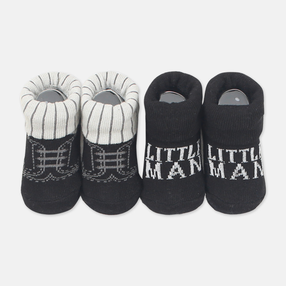 BIBS PK-3 WITH 2 BOOTIES LITTLE MAN