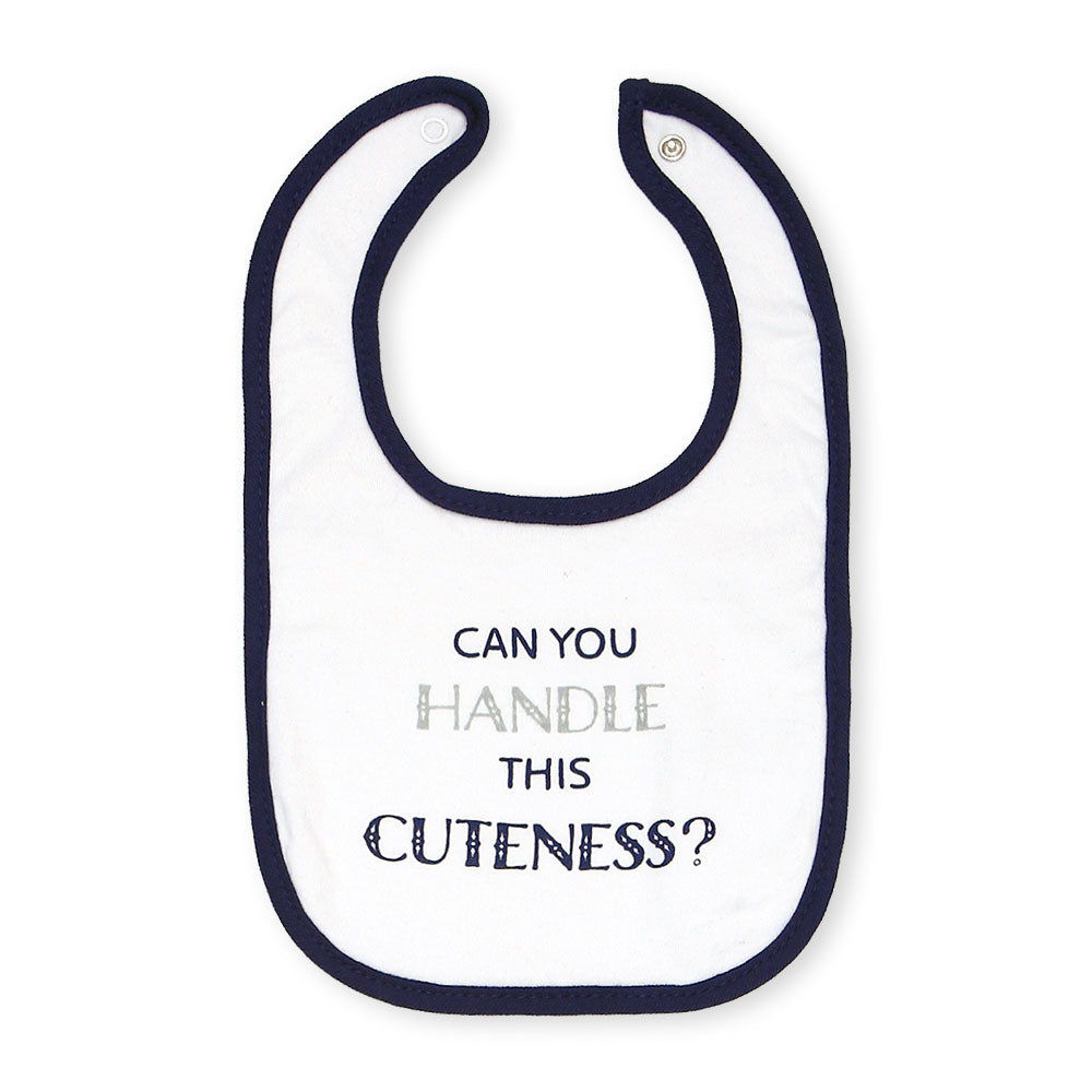 BIBS PK-3 & 2 BOOTIES NAVY STRIPED MUSTACHE