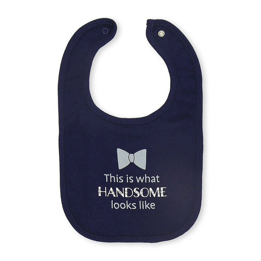 BIBS PK-3 & 2 BOOTIES NAVY STRIPED MUSTACHE