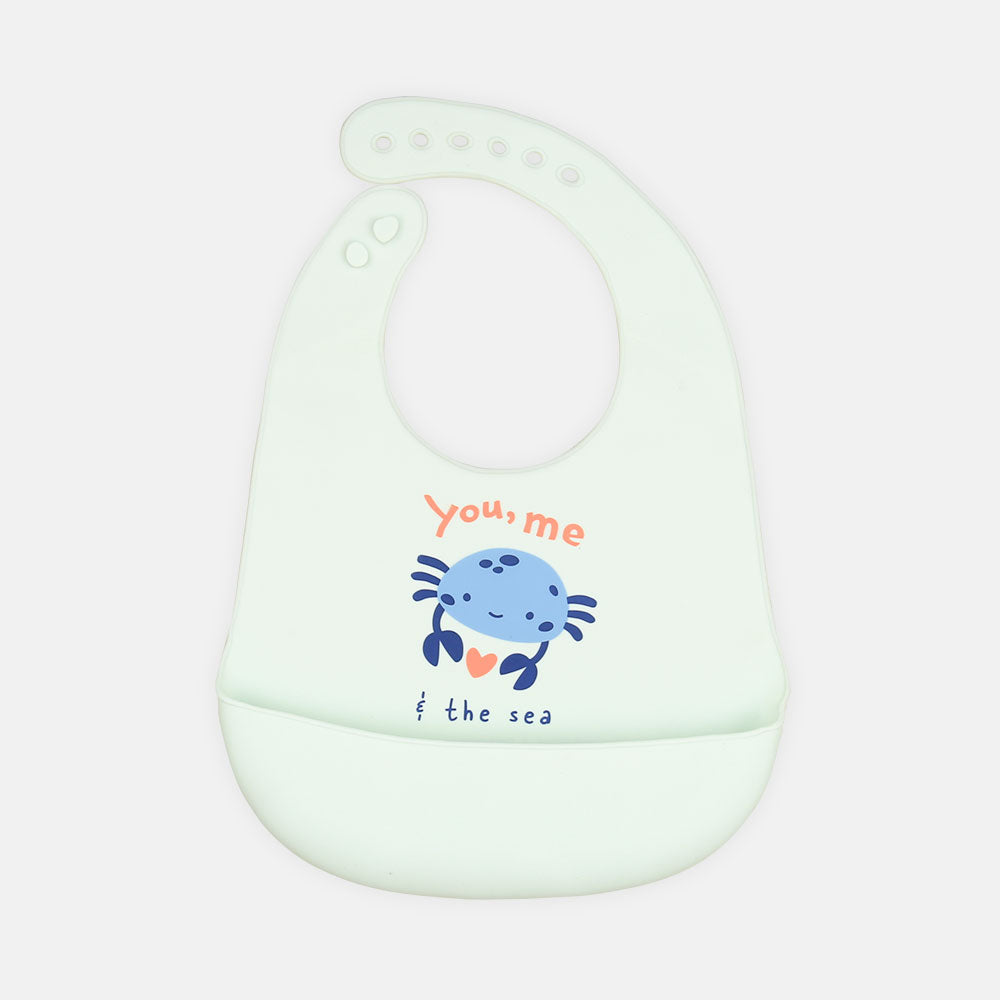 SILICONE BIB CRAB