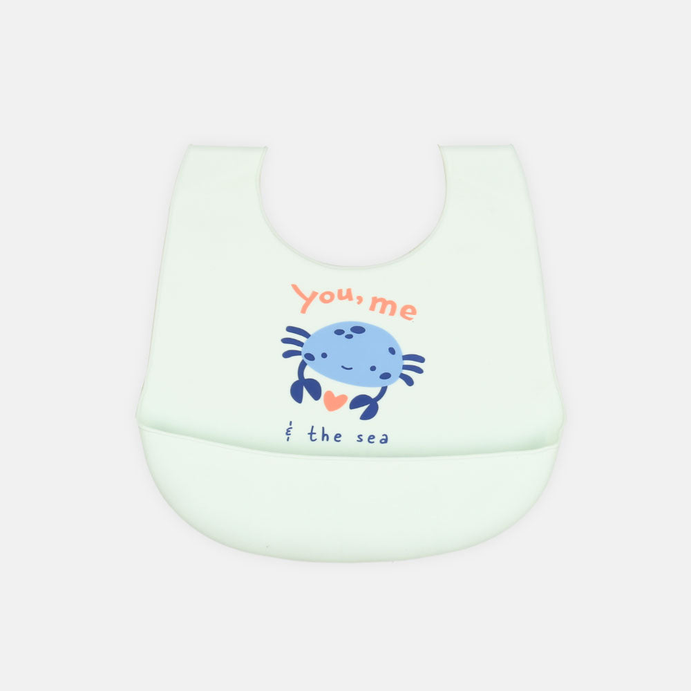 SILICONE BIB CRAB