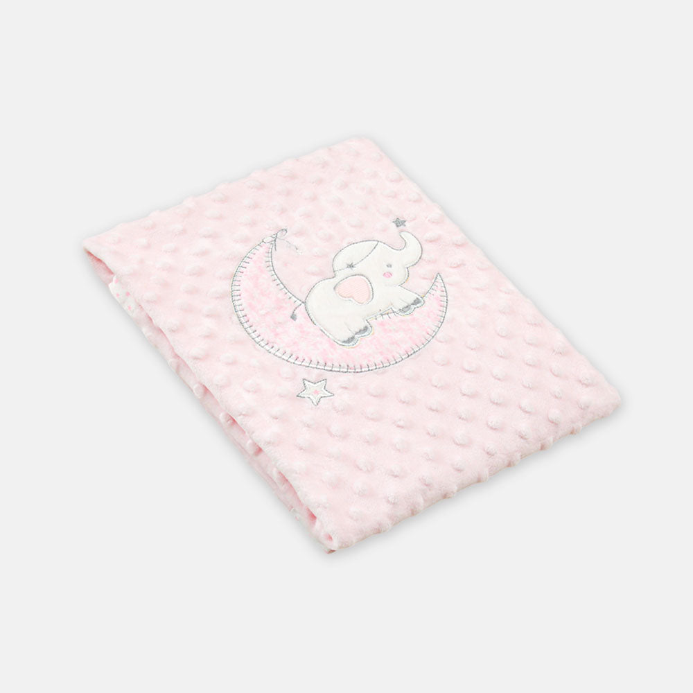 BLANKET PALE PINK PLUSH