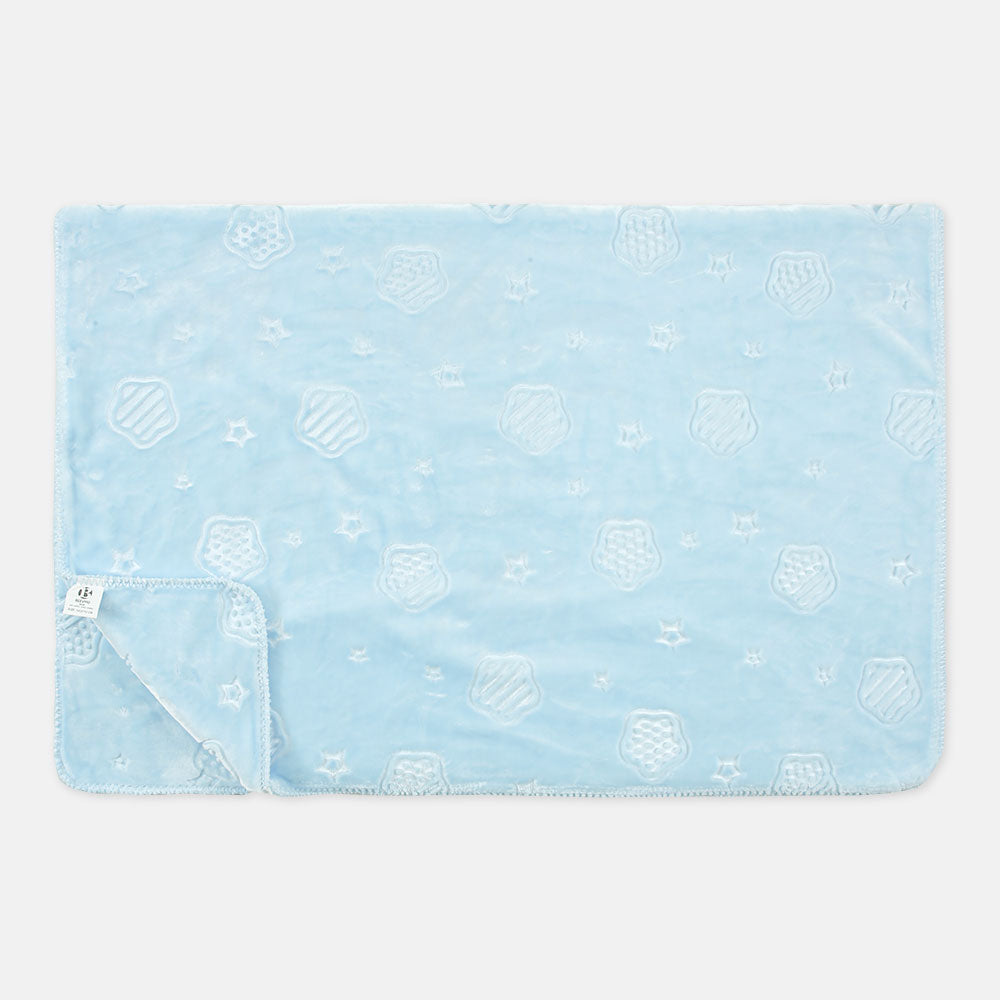 BLANKET SKY BLUE EMBOSSED STARS