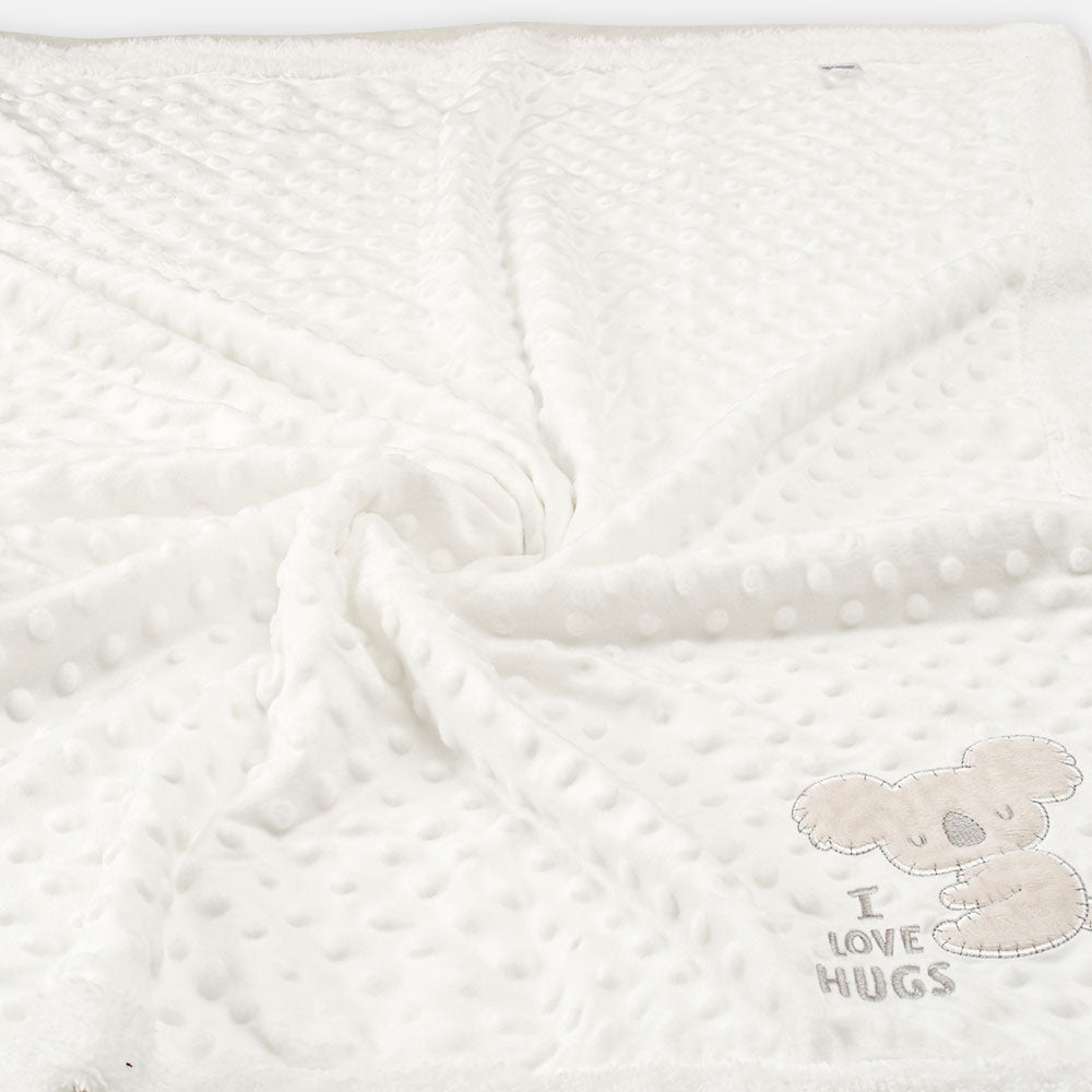BLANKET WHITE KOALA BEAR