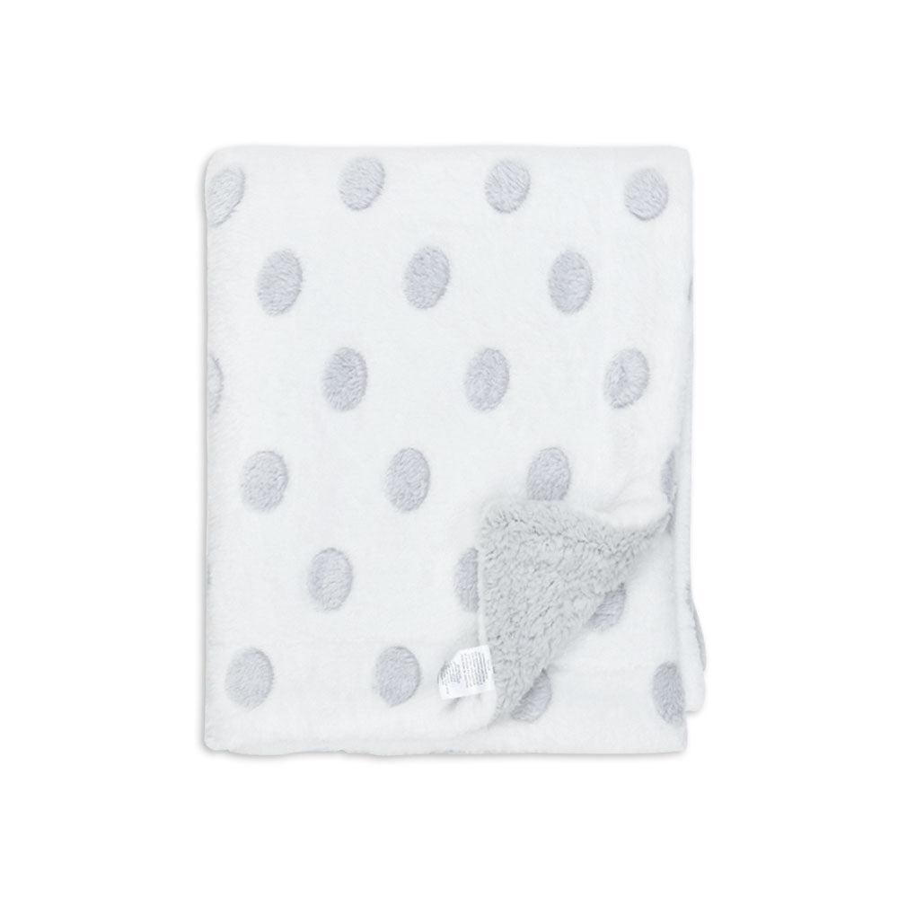 GREY FLUFFY PLUSH UNISEX BLANKET
