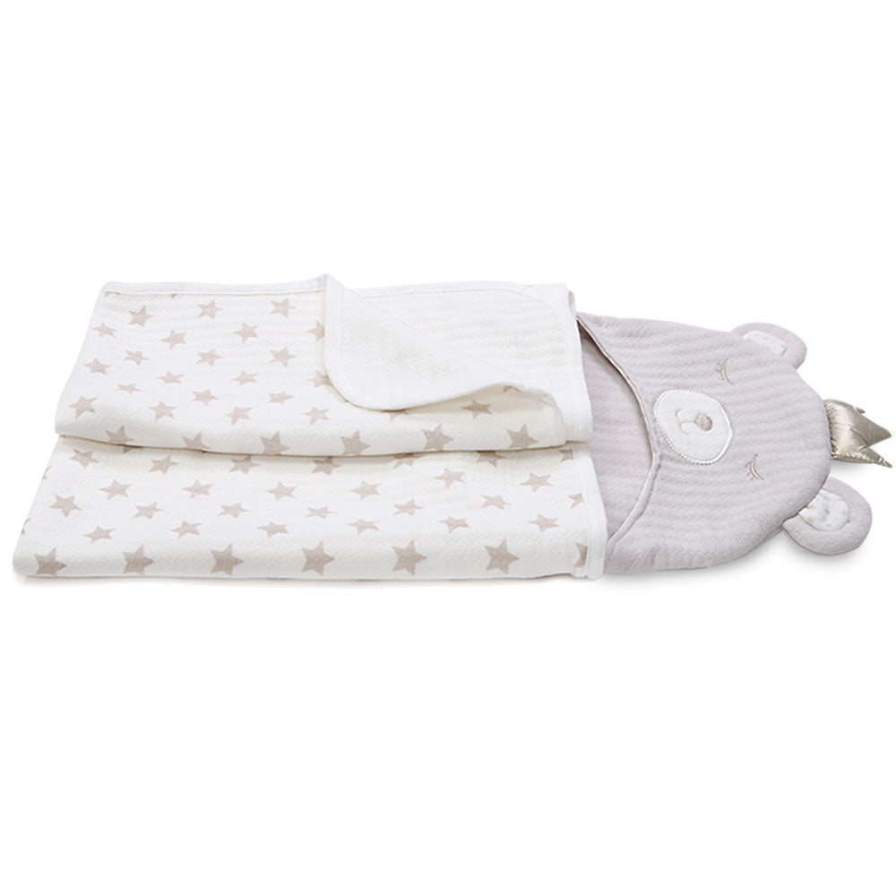 BEIGE TWINKLING STARS UNISEX BLANKET