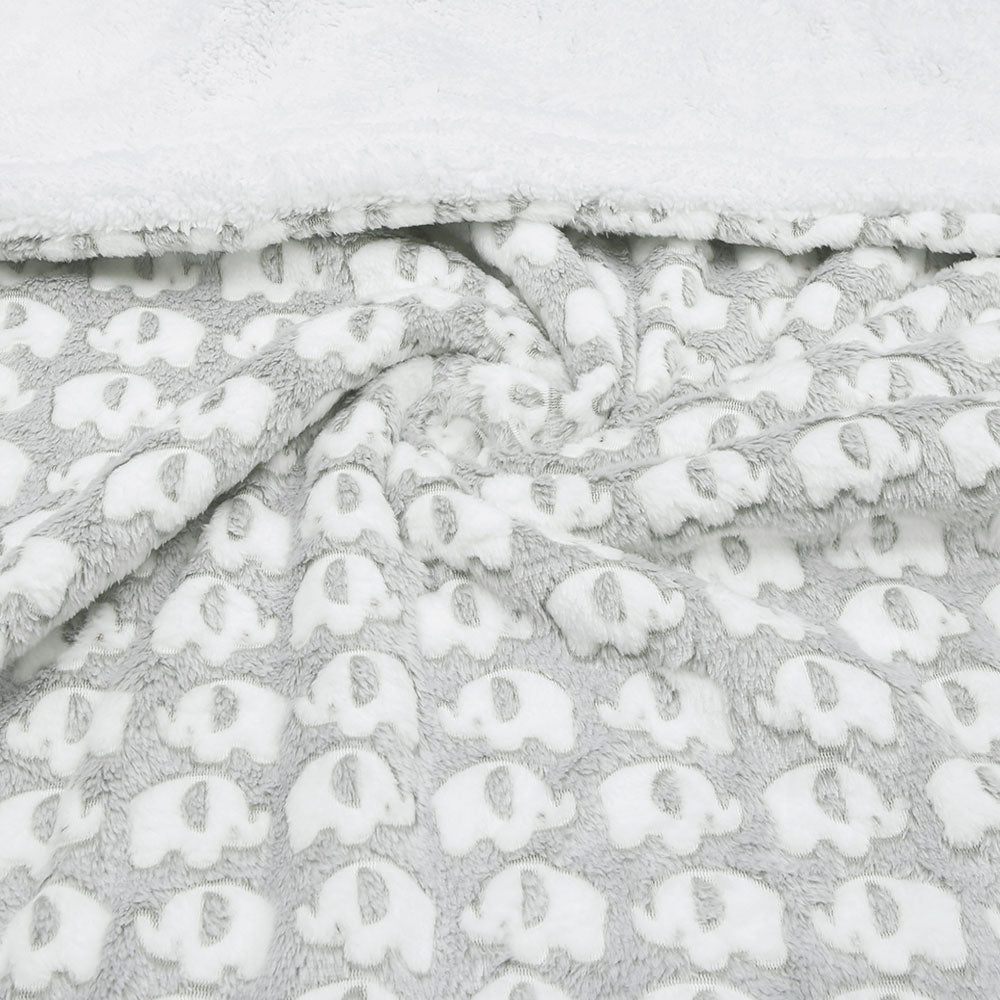 BLANKET GREY ELEPHANT FLEECE