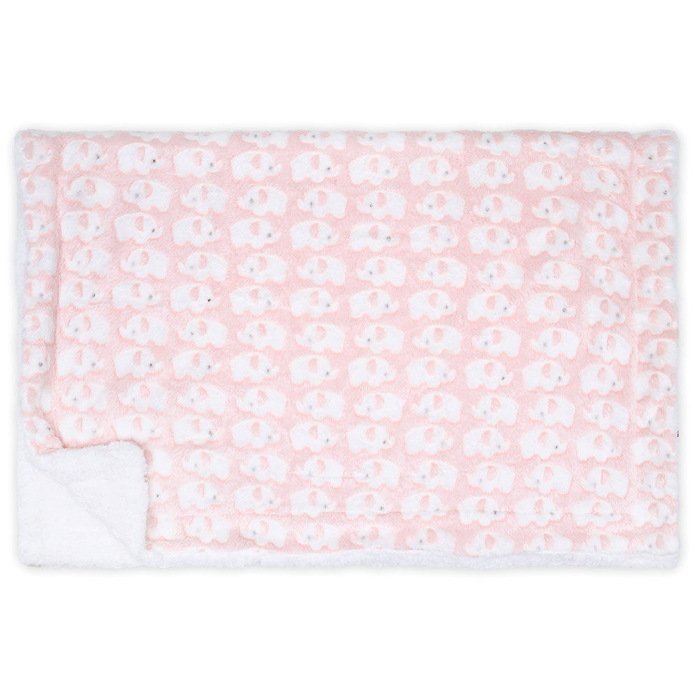 BLANKET PINK ELEPHANT FLEECE