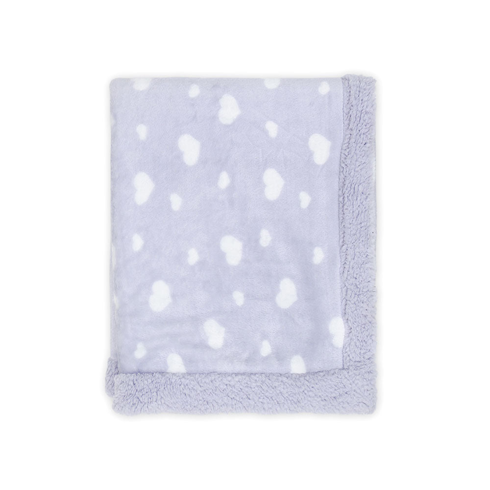 BLANKET PURPLE HEARTS FLEECE