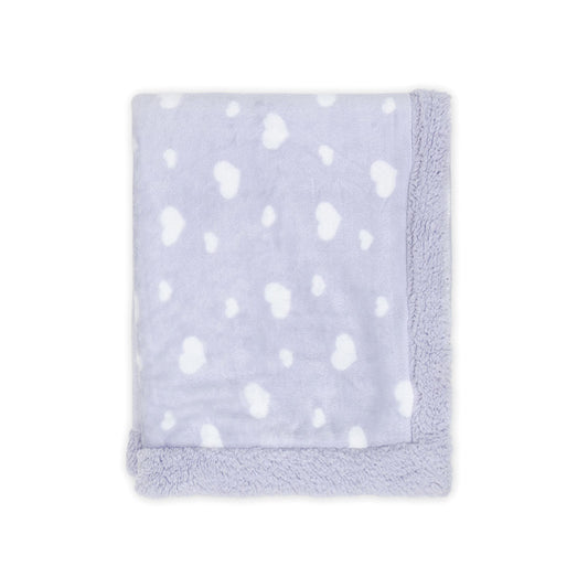 BLANKET PURPLE HEARTS FLEECE