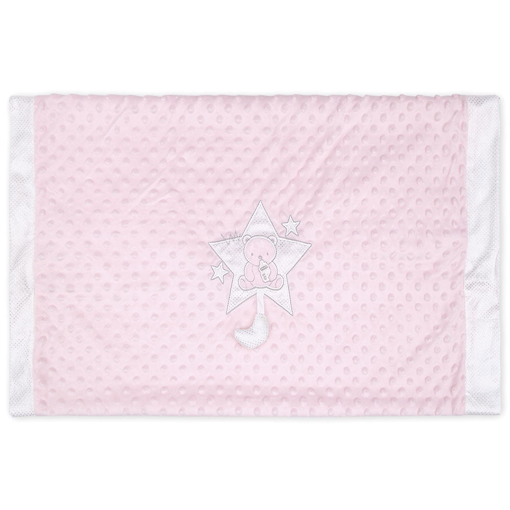BLANKET PINK TEDDY MINKY