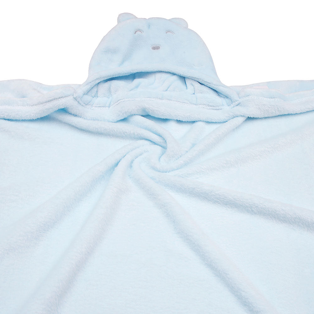 BLANKET BLUE BEAR HOODED