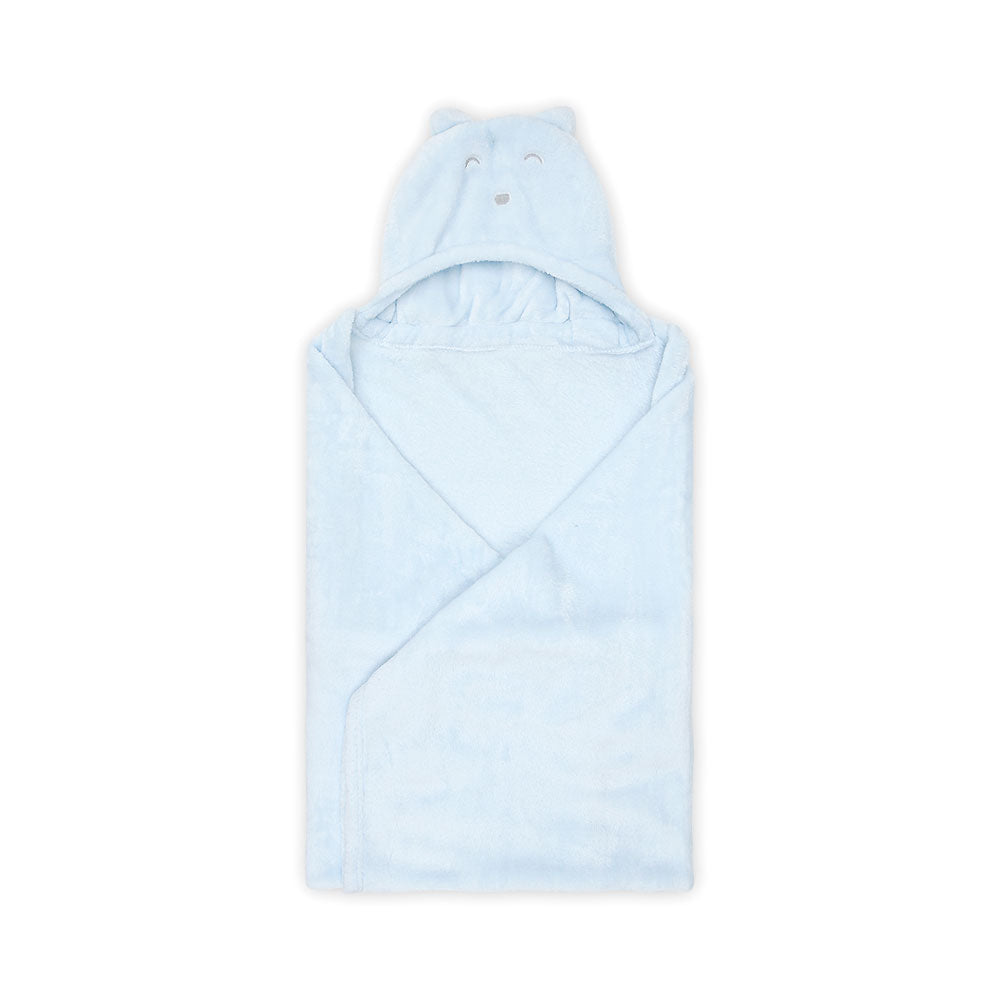 BLANKET BLUE BEAR HOODED