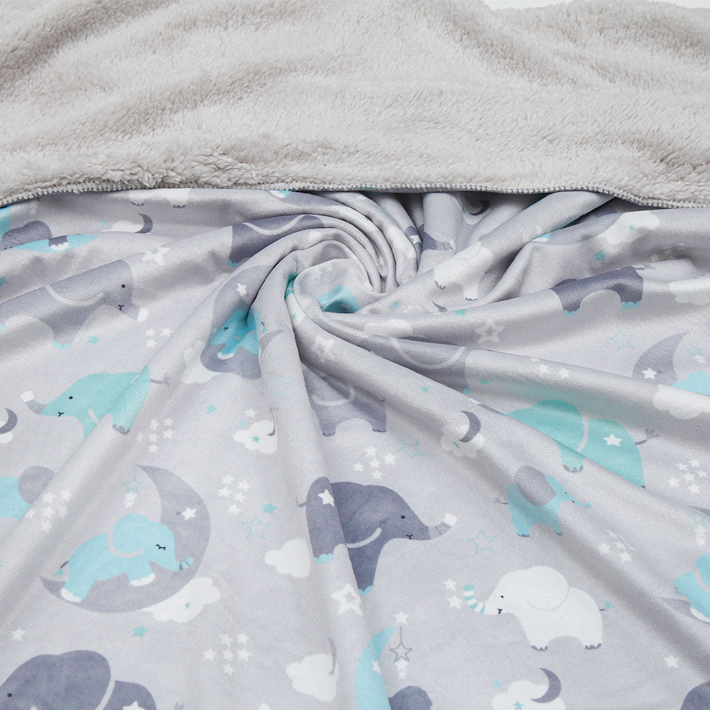 BLANKET GREY ELEPHANT FLEECE