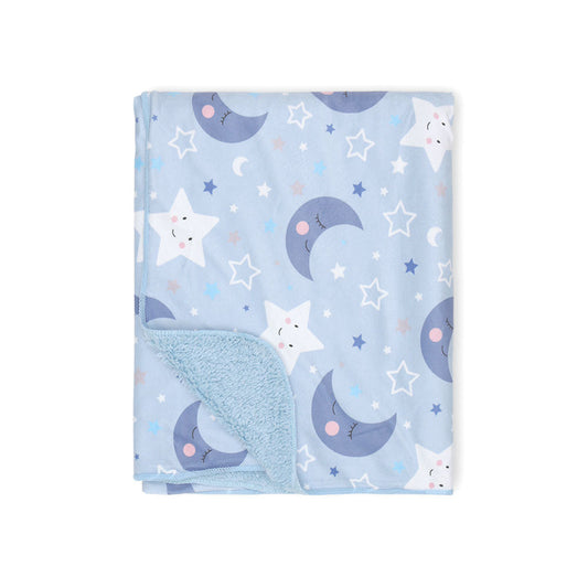 BLANKET BLUE MOON & STARS FLEECE