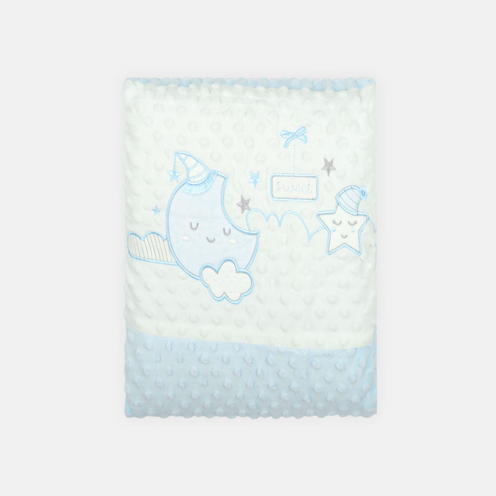 BLANKET BLUE/WHITE