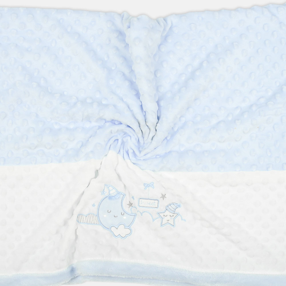 BLANKET BLUE/WHITE