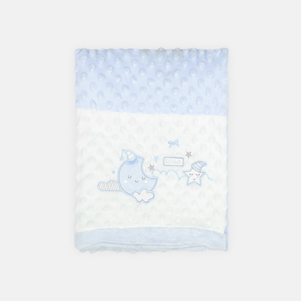 BLANKET BLUE/WHITE