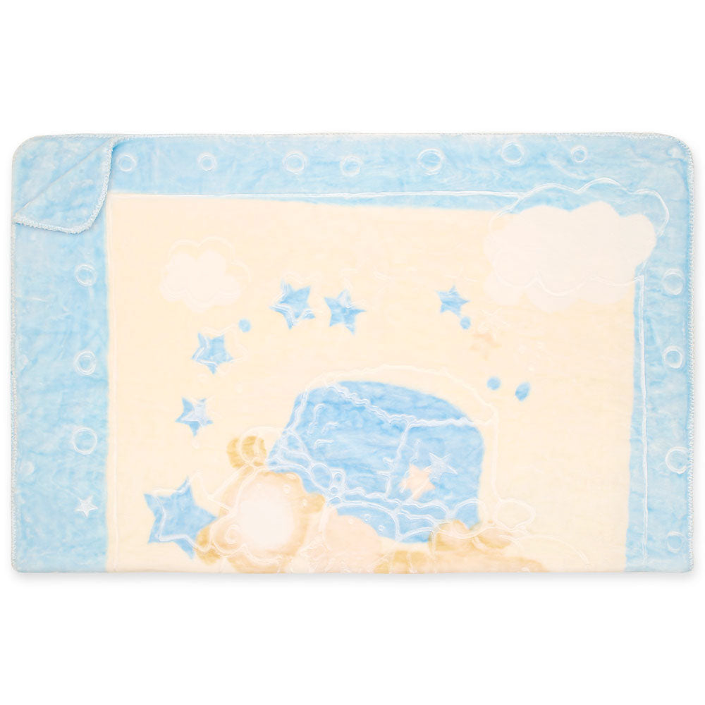 BLANKET BLUE PRINTED