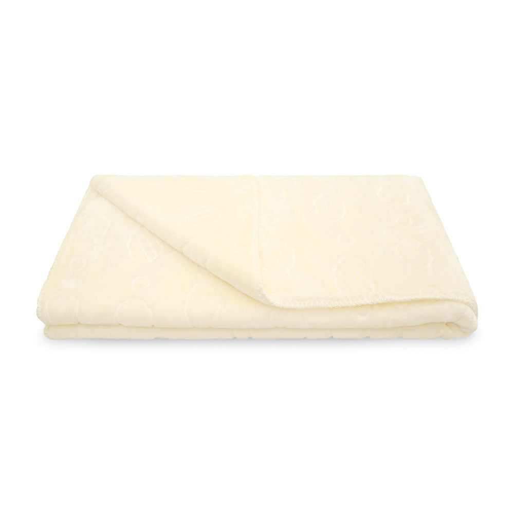BLANKET CREAM CLOUD EMBOSSED