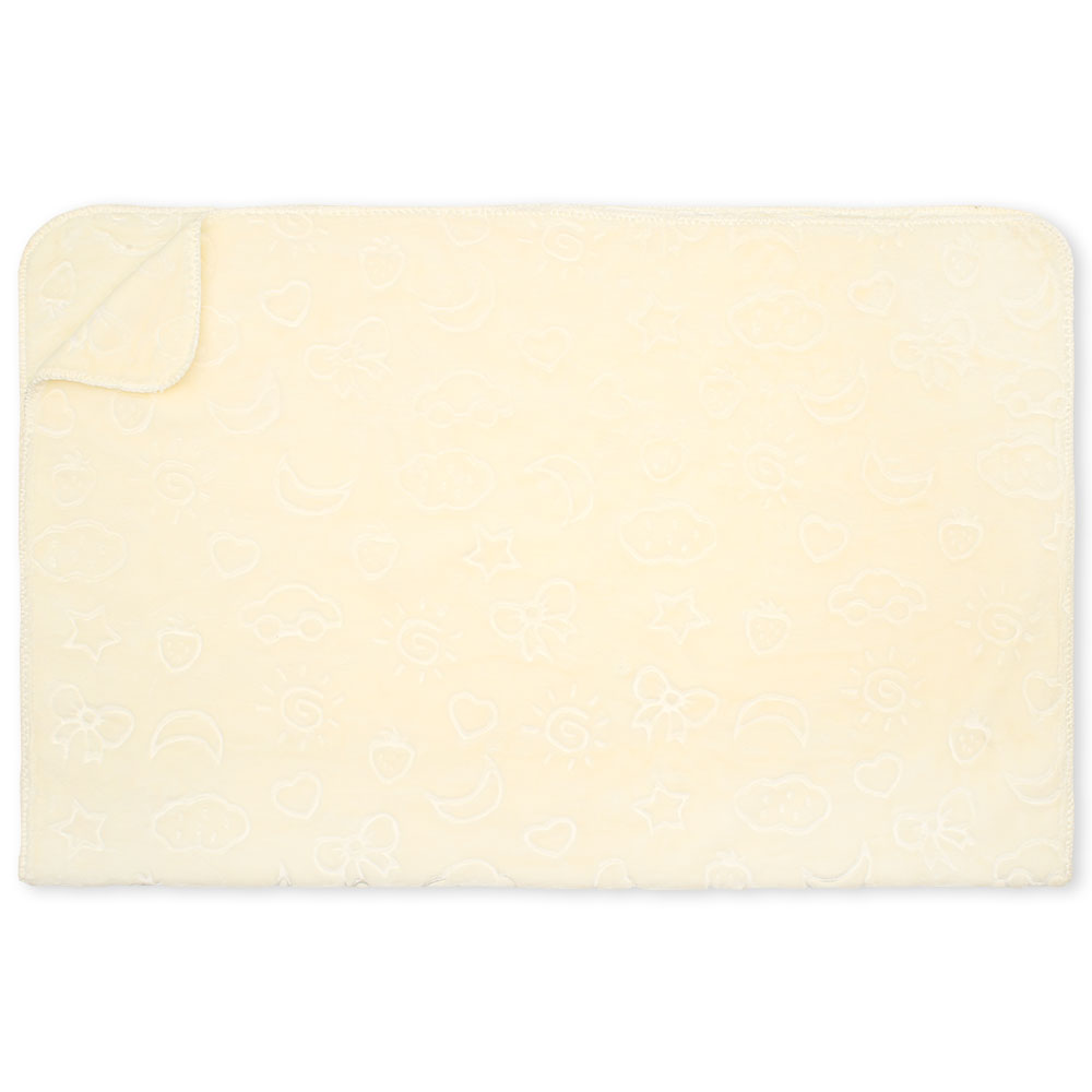 BLANKET CREAM MOON EMBOSSED