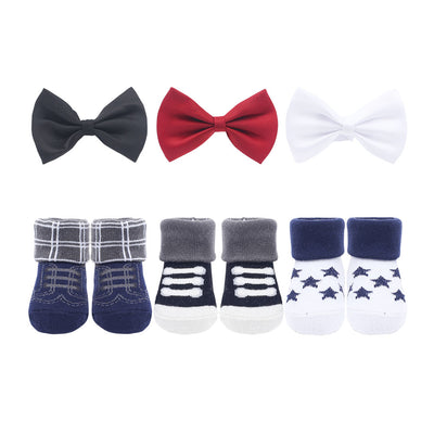 BOOTIES PK-3 & BOW PK-3 MULTICOLOR STAR