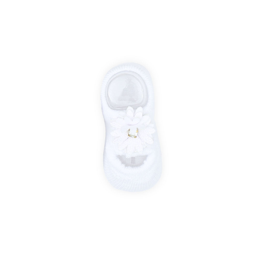 BOOTIES & HEADBAND SET WHITE FLORAL