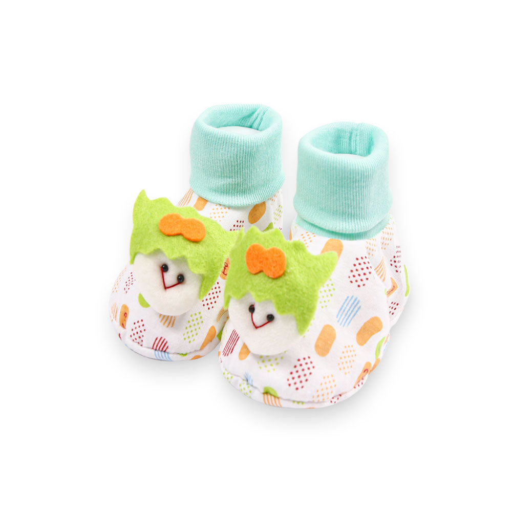 BOOTIES GREEN HELLO ANCHOR BOOTIES